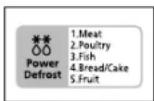 SAMSUNG CE116 - Using the Power Defrost Feature - 1