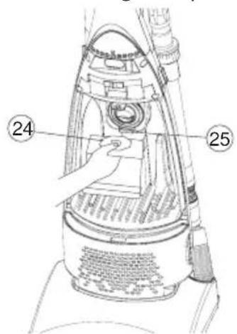 HITACHI CV80DC - \* FITTING THE NEW DUST BAG - 1
