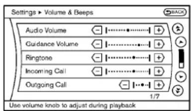 INFINITI Q60 Coupe (2010) - Bluetooth®settings(formodelswith navigationsystem) - 1