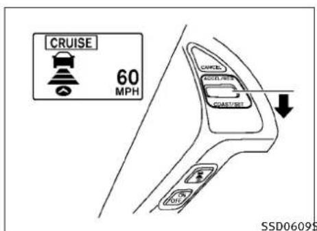 INFINITI Q60 Coupe (2010) - Intelligentcruisecontrolsystem display and indicators - 3