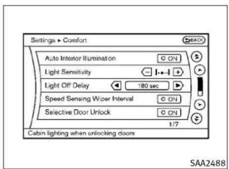 INFINITI Q60 Coupe (2010) - Otherssettings(modelswith navigationsystem) - 1
