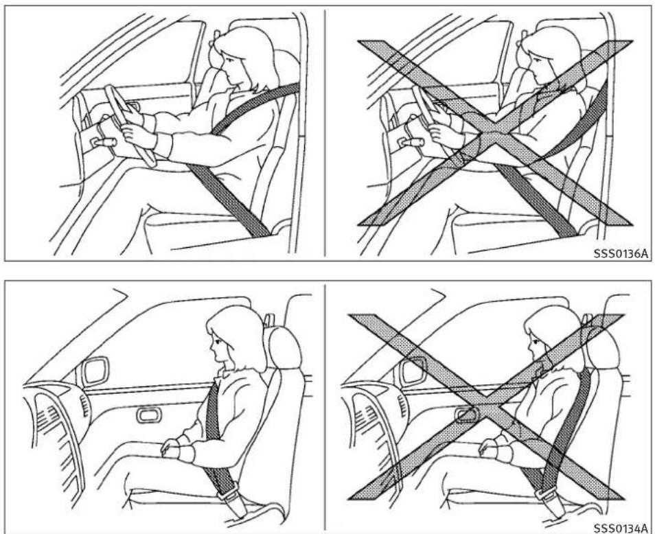 INFINITI Q60 Coupe (2010) - PRECAUTIONSONSEATBELTUSAGE - 1