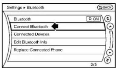 INFINITI Q60 Coupe (2010) - Bluetooth® - 2