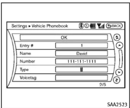 INFINITI Q60 Coupe (2012) - EditingtheVehiclePhonebook - 1