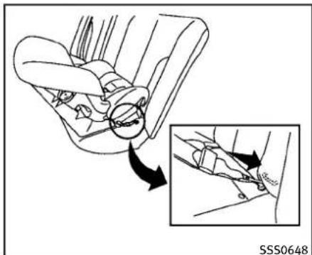 INFINITI Q60 Coupe (2012) - REAR-FACINGCHILDRESTRAINTINSTALLATIONUSINGLATCH - 1