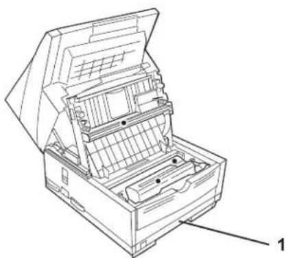 OKI Okifax 5780 - Clearing a Printing Paper Jam - 5