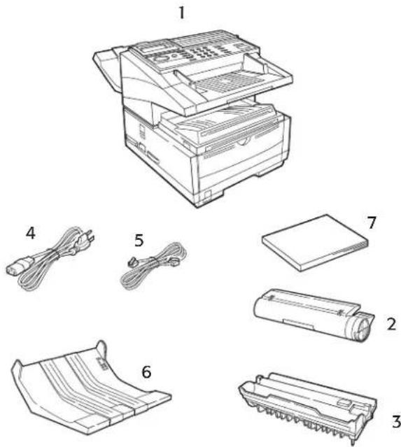 Technical diagram of a printer with labeled parts including paper, cable, and plastic components