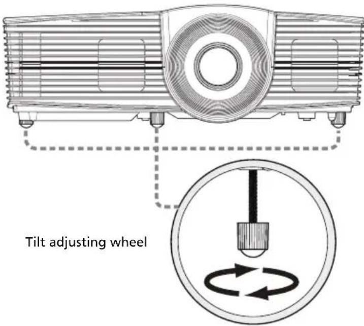 Tilt adjusting wheel