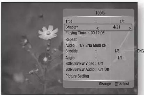 SAMSUNG HT-HD910HD - Using the TOOLS button - 2