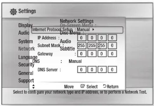 SAMSUNG HT-HD910HD - Setting Up a Wired Connecton - Manual - 1