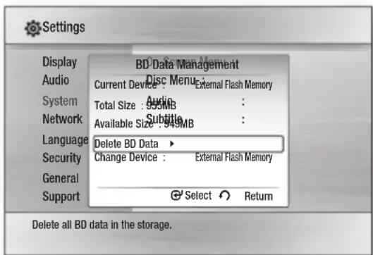 SAMSUNG HT-HD910HD - BD Data Management - 1