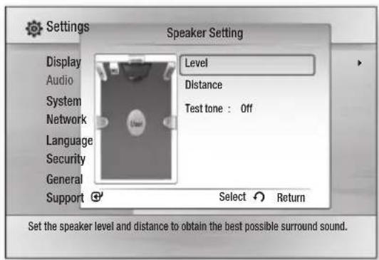 SAMSUNG HT-HD910HD - Speaker Setting - 1