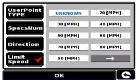SNOOPER S980 Syrius - Editing user points - 4