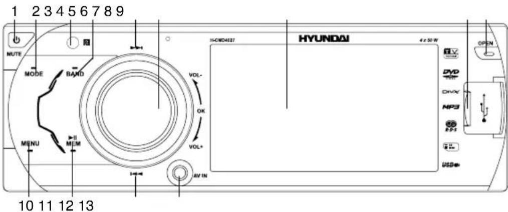 HYUNDAI H-CMD4027 - Front panel - 1