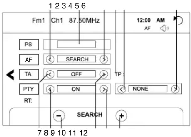 HYUNDAI H-CMMD4048 - Сенсорный пользовательский интерфейс меню RDS - 1