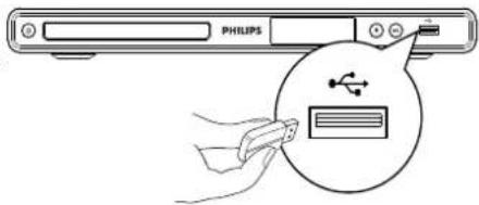 PHILIPS DVP3320K - Connect USB device - 1
