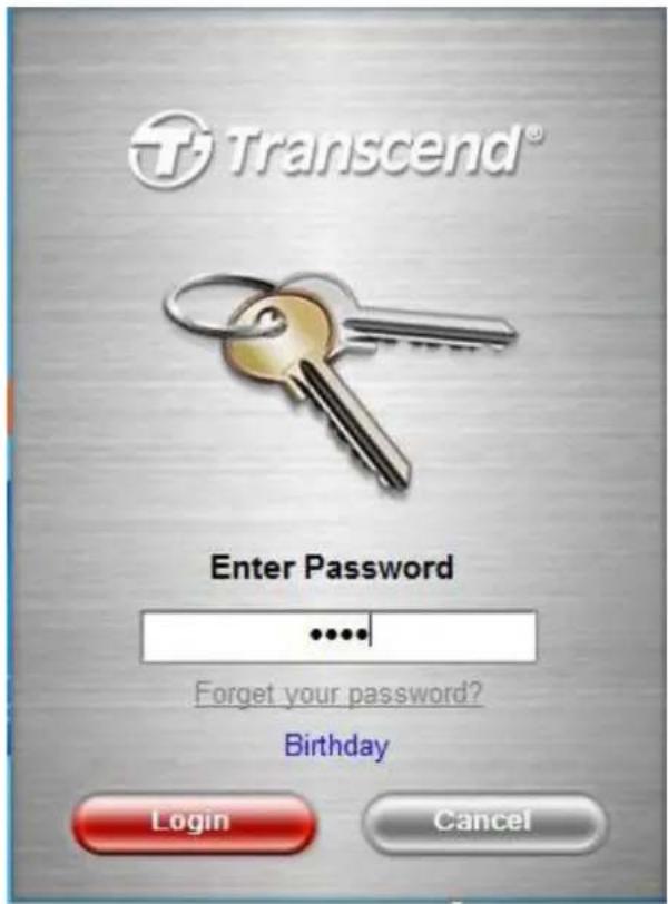 TRANSCEND JetFlash elite 620 - Using the Private Zone - 2