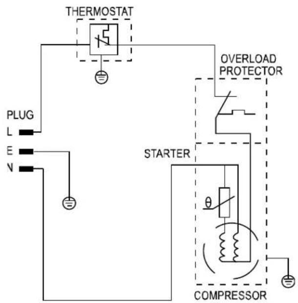 THERMOSTAT PLUG L E N OVERLOAD PROTECTOR STARTER COMPRESSOR