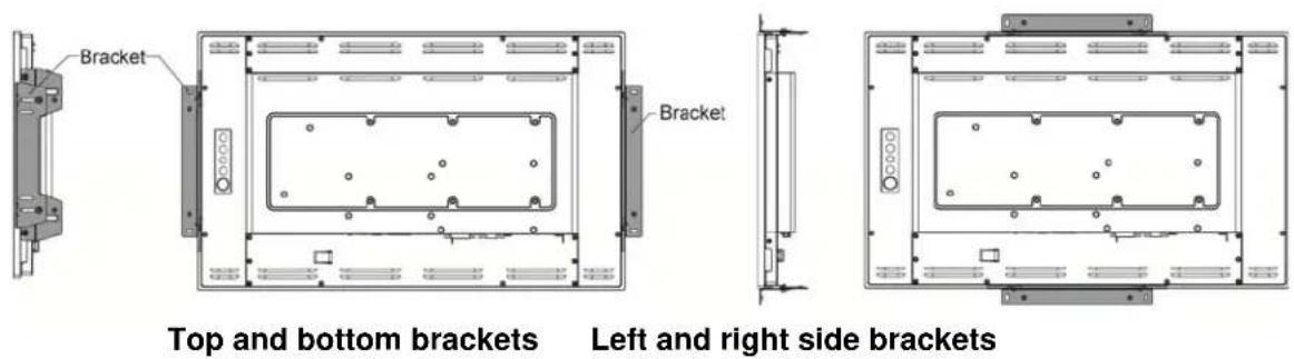3M C2167PW - Attaching the Side Brackets - 1