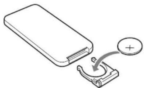 SONY DPF-D72NR - Remove the old battery from the battery holder and then insert a new battery. - 1