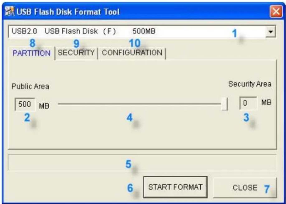 ADATA 2GB AC801 - Format.exe Interface - 1