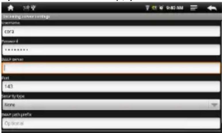 Aluratek AEBK08FB - Setting Up Email Accounts - 3