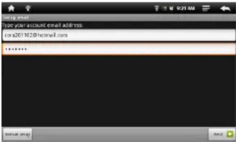 Aluratek AEBK08FB - Setting Up Email Accounts - 2