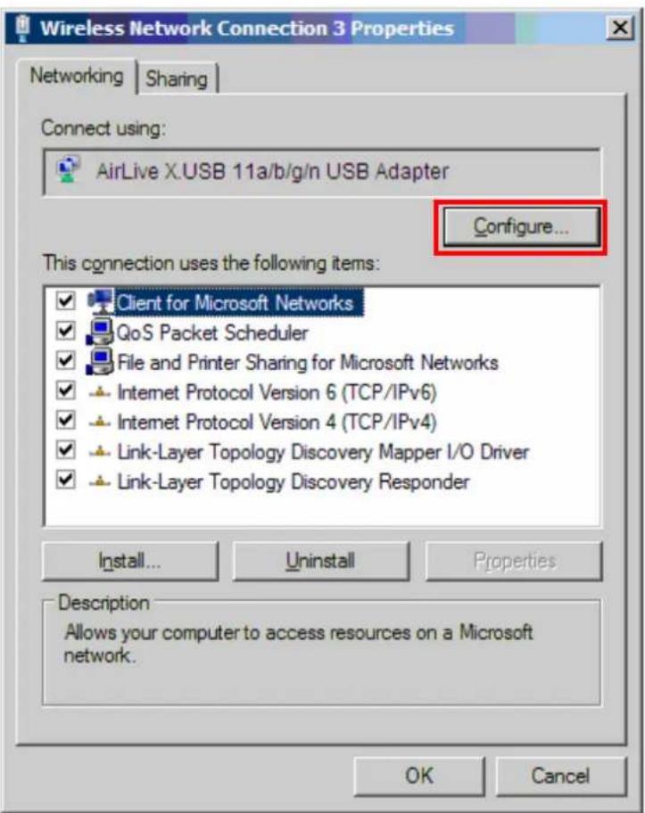 AIRLIVE X.USB - Example1: Put USB to connect only with 2.4GHz network - 1