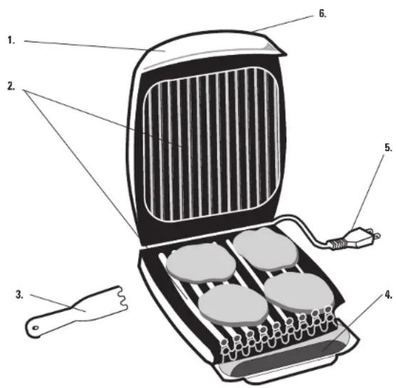 Applica GR20B - ELECTRICAL CORD - 1