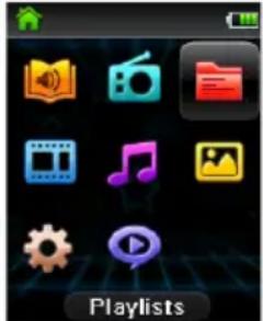 AUDIOVOX M-6316RD - To remove all music files from the playlist: - 1