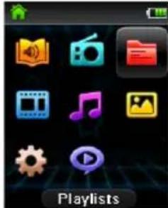 AUDIOVOX M-6408PL - To remove all music files from the playlist: - 1