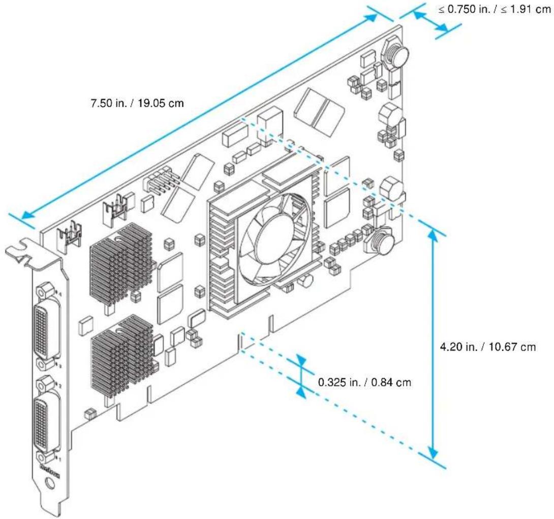 ≤ 0.750 in. / ≤ 1.91 cm 7.50 in. / 19.05 cm 4.20 in. / 10.67 cm 0.325 in. / 0.84 cm
