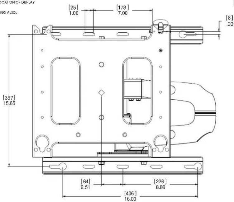 LOCATION OF DISPLAY ING ALSO. [25] 1.00 [178] 7.00 [8] .33 [397] 15.65 [64] 2.51 [226] 8.89 [406] 16.00