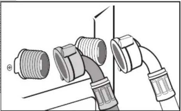 CDA CI230WH - The water supply hose is inside the drum: - 4