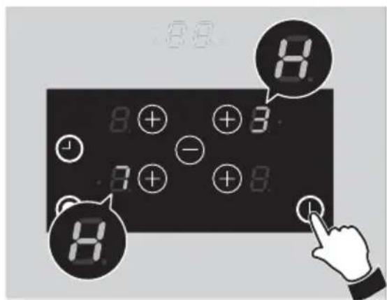 CDA HVC75SS - ALL LIGHTED COOKING ZONES ARE TURNED OFF AT THE SAME TIME - 1