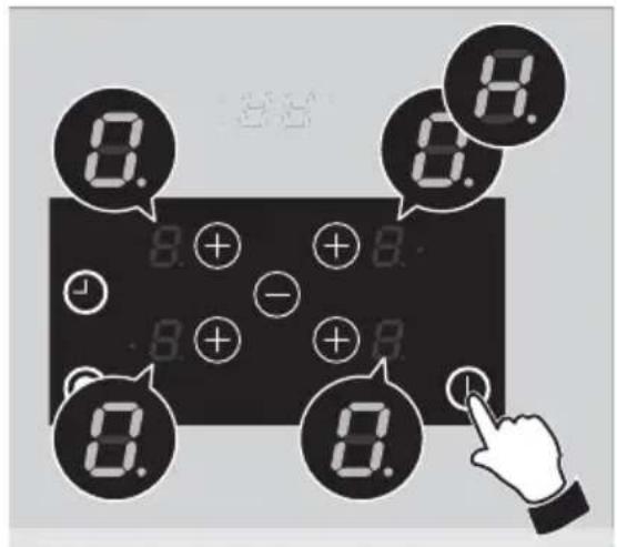 CDA HVC75SS - - Press the key and keep it pressed until the touch control is lighted. - 1