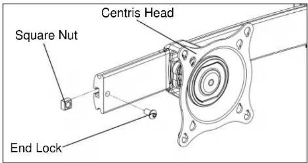 Centris Head Square Nut End Lock