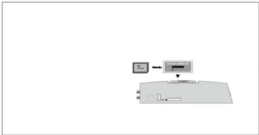 Fantec 16241 - Connecting a Memory Card - 1