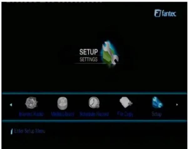 Fantec 16242 - Setup Menu - 1
