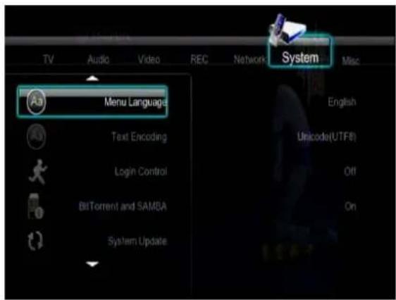 Fantec 16242 - Changing System Settings - 1