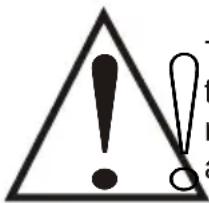 Warning symbol with exclamation mark inside triangle and partial text 't' and 'a' visible