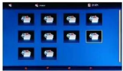 Screenshot of a mobile app interface displaying a grid of image thumbnails with Chinese text labels.