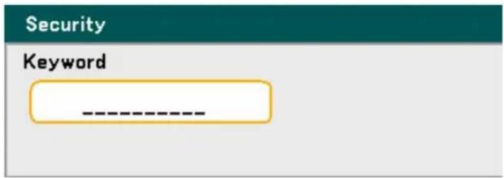 Security Keyword --------
