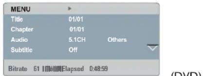 PHILIPS DVP3166X - Using the OSD menu - 1