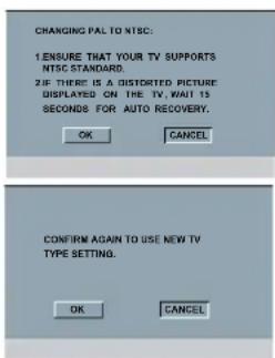 PHILIPS DVP3166X - Step 4: Selecting the matching color system - 1
