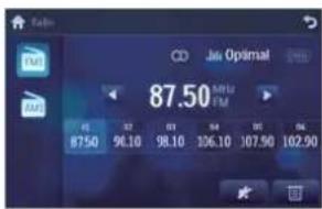 CD Jia Optimal 87.50 MHz FM 8750 96.10 98.10 106.10 107.90 102.90