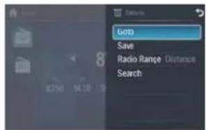 Goto Save Radio Range Distance Search