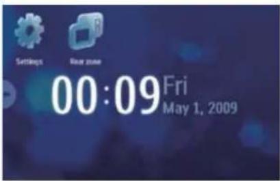 Settings Real zone 00:09 Fri May 1, 2009