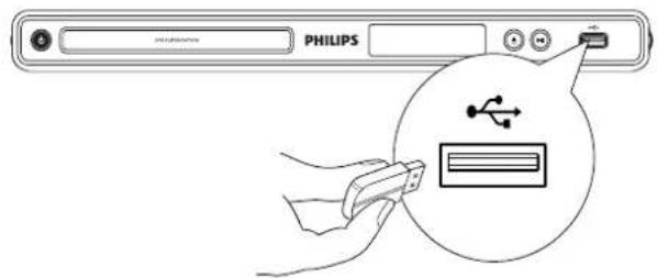 PHILIPS DVP3336X - Connect USB flash drive - 1