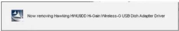 Now removing Hawking HVU9DD Hi-Gain Wireless-G USB Dish Adapter Driver